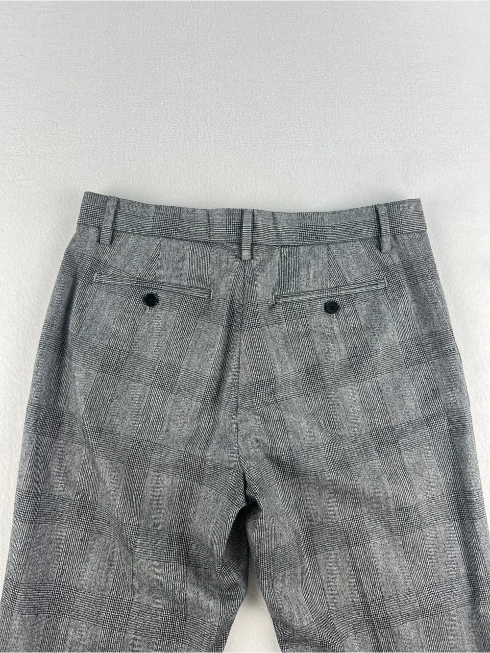 Banana Republic Gray Plaid Dress Pants